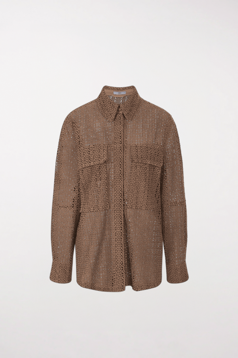 Chemise en cuir