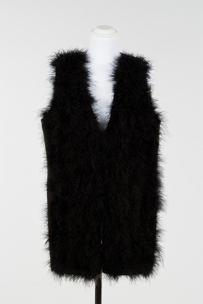 Gilet en plumes